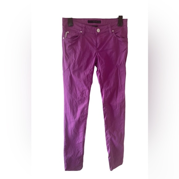 Calvin Klein Jeans Denim - VINTAGE y2k low waisted skinny Purple jeans Size 8 by Calvin Klein Jeans w28”